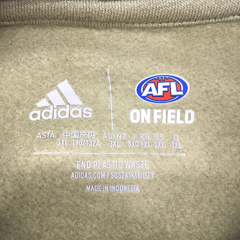 Adidas On Field Hawthorn Hawks Green Hooded Jumper Mens Size 3XL NEW - Image 3
