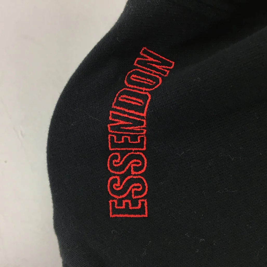 AFL Essendon Bombers Club Patch '72 Varsity Black Hoodie Ladies Size AU 10 NEW - Image 3