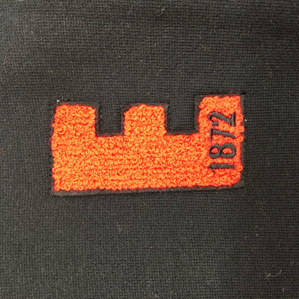 AFL Essendon Bombers Club Patch '72 Varsity Black Hoodie Ladies Size AU 10 NEW - Image 4