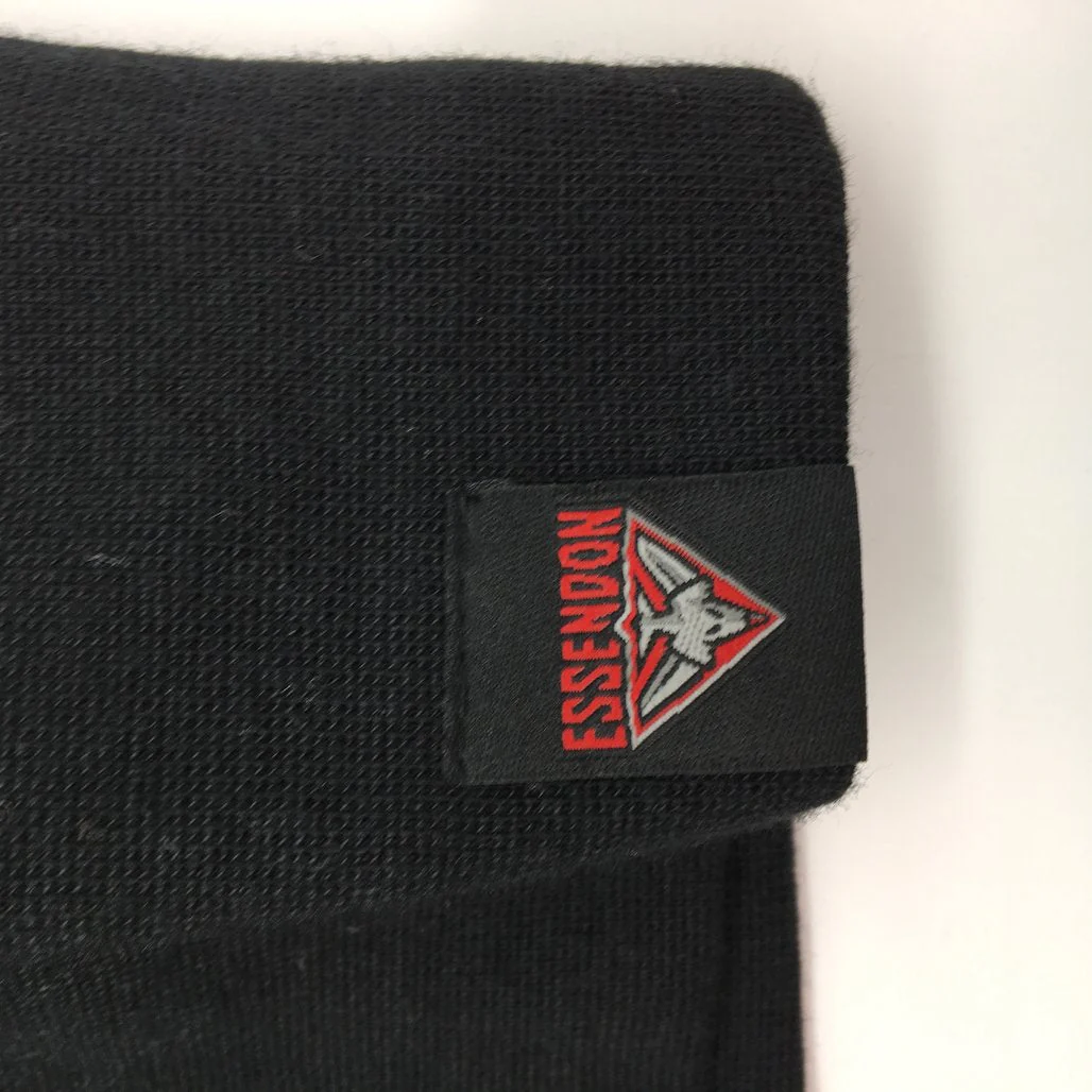 AFL Essendon Bombers Club Patch '72 Varsity Black Hoodie Ladies Size AU 10 NEW - Image 6