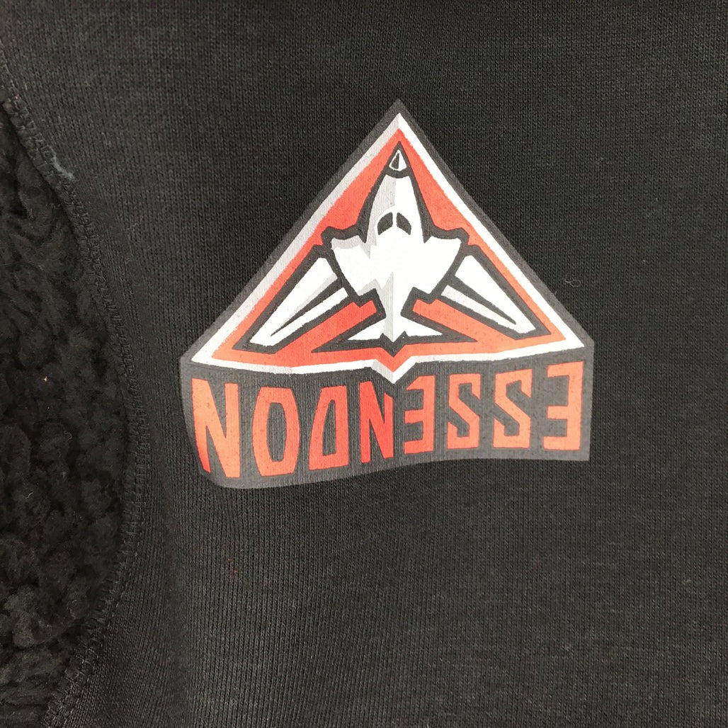 AFL Essendon Bombers Quarter Zip Black Polar Fleece Mens Size Medium NEW - Image 4