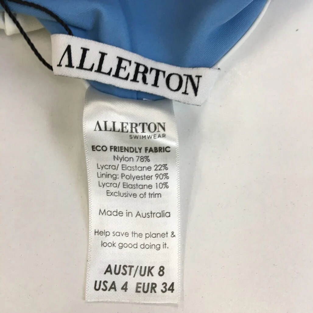 Allerton Sky Blue High Cut Swim Summer Beach Ladies Bikini Bottom Size 8 NEW - Image 6