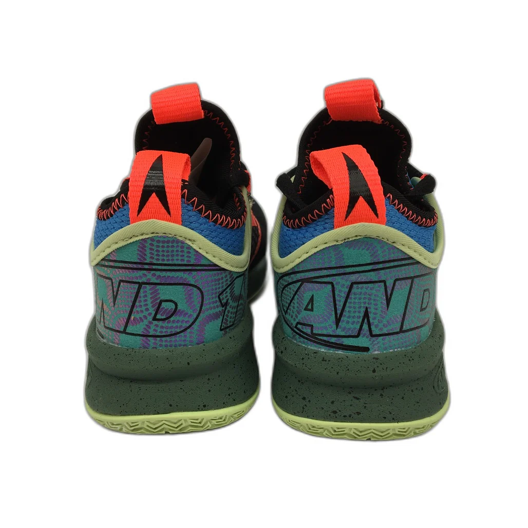 AND1 Charge Green, Blue & Black Basketball Sneaker Shoes Kids Unisex Size 11 NEW - Image 3