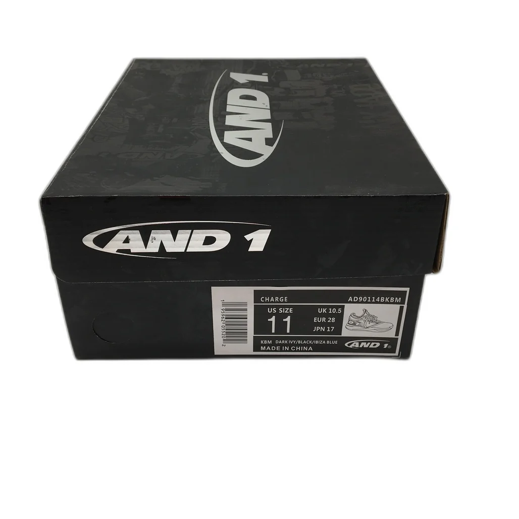 AND1 Charge Green, Blue & Black Basketball Sneaker Shoes Kids Unisex Size 11 NEW - Image 8