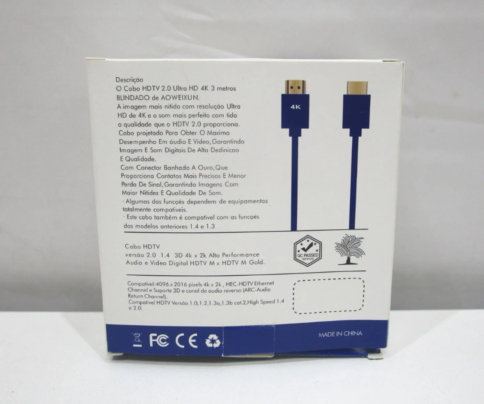 Aoweixun Orvesion 4K Hdtv Cable 3 Meters 18 Gbps Rose Gold NEW - Image 4