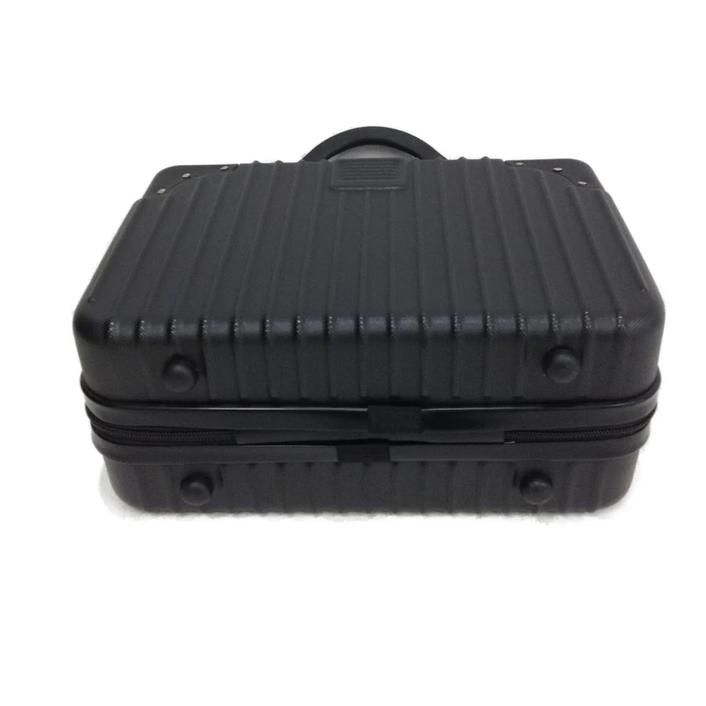 Black Carry On Storage Mini-Suitcase With Handles 32 x 22 15cm NEW - Image 3