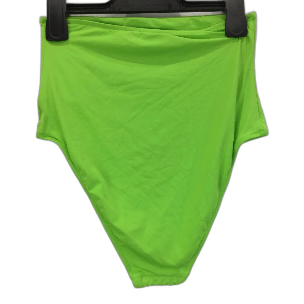 Bondi Born Bright Green High-Waisted Bikini Bottoms Ladies Size Small NEW - Image 2