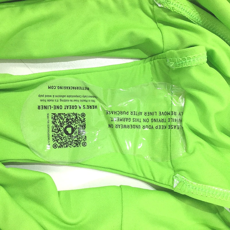 Bondi Born Bright Green High-Waisted Bikini Bottoms Ladies Size Small NEW - Image 5