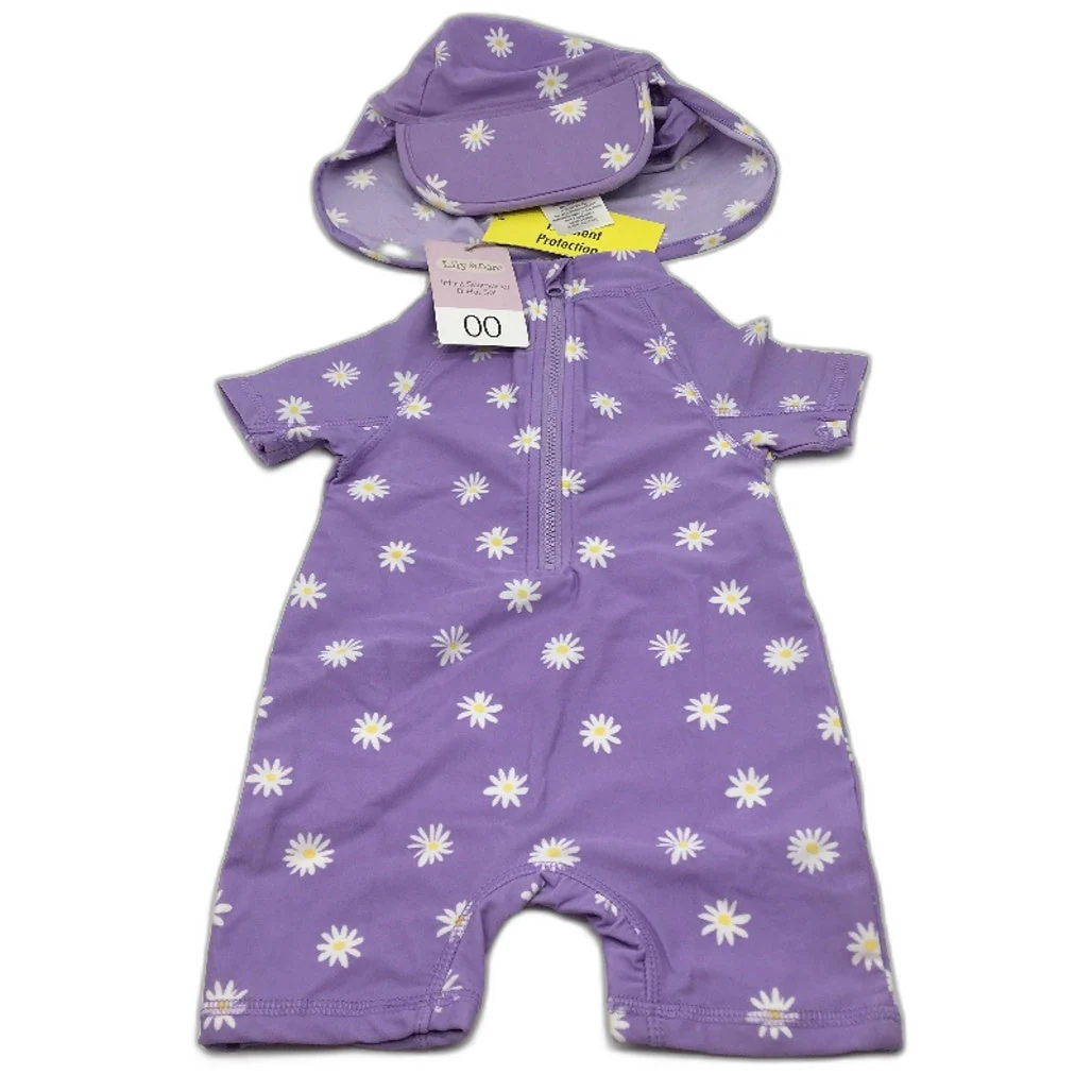 Bonds Zip Wondersuit & Lily and Dan Swimwear & Hat Set Baby Size 00 NEW - Image 7