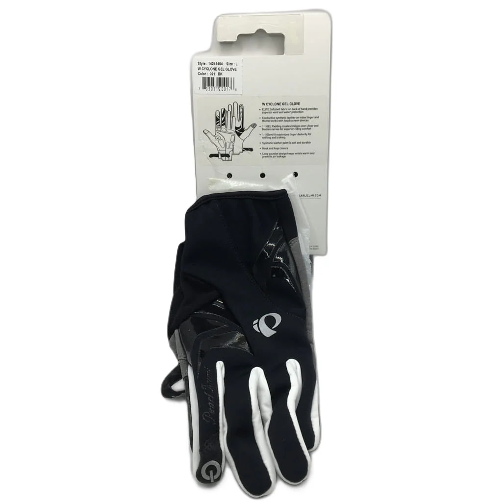 Brand NEW Pearl Izumi Cool Weather Full Finger Cycling Gloves Women'S Sz L B/W - Image 3