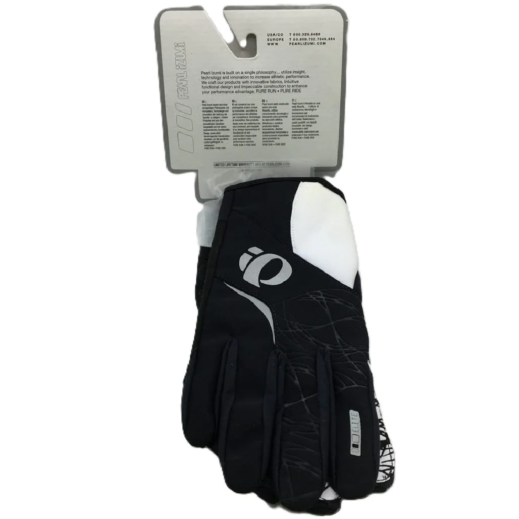 Brand NEW Pearl Izumi Cyclone Gel Full Finger Cycling Gloves Women'S Size L B/W - Image 3