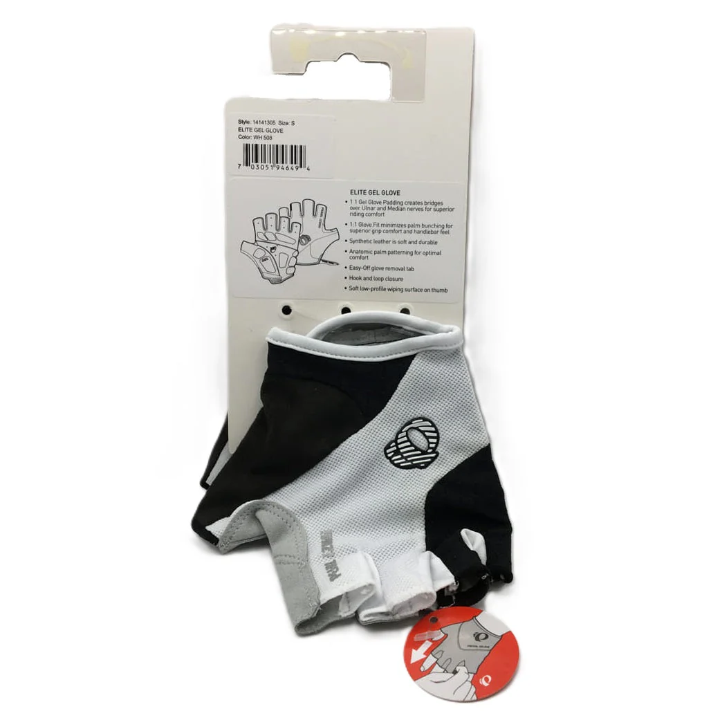 Brand NEW Pearl Izumi Elite Gel Fingerless Cycling Gloves Men'S Size S White - Image 4