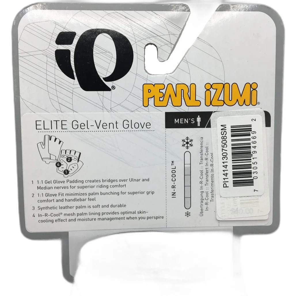 Brand NEW Pearl Izumi Gel-Vent Fingerless Cycling Gloves Men'S Size S White - Image 4
