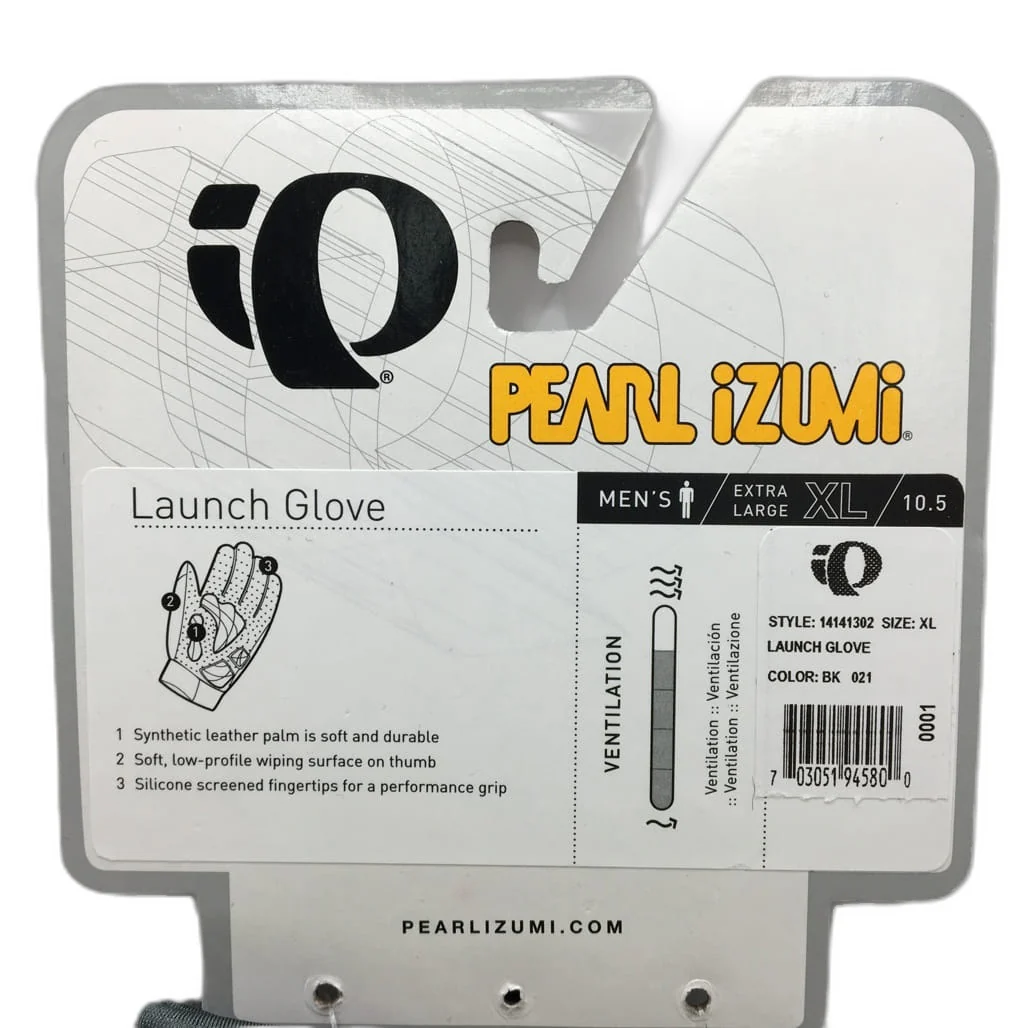 Brand NEW Pearl Izumi Launch Full Finger Cycling Gloves Men'S Size Xl Black - Image 9
