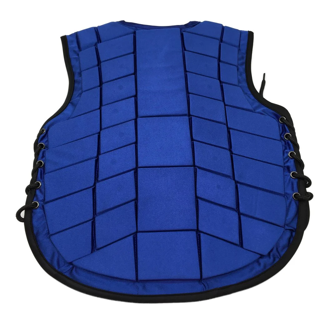 Chan's Equestrianism Blue Soft Padded Horse Riding Saftey Vest Childs Large NEW - Image 2