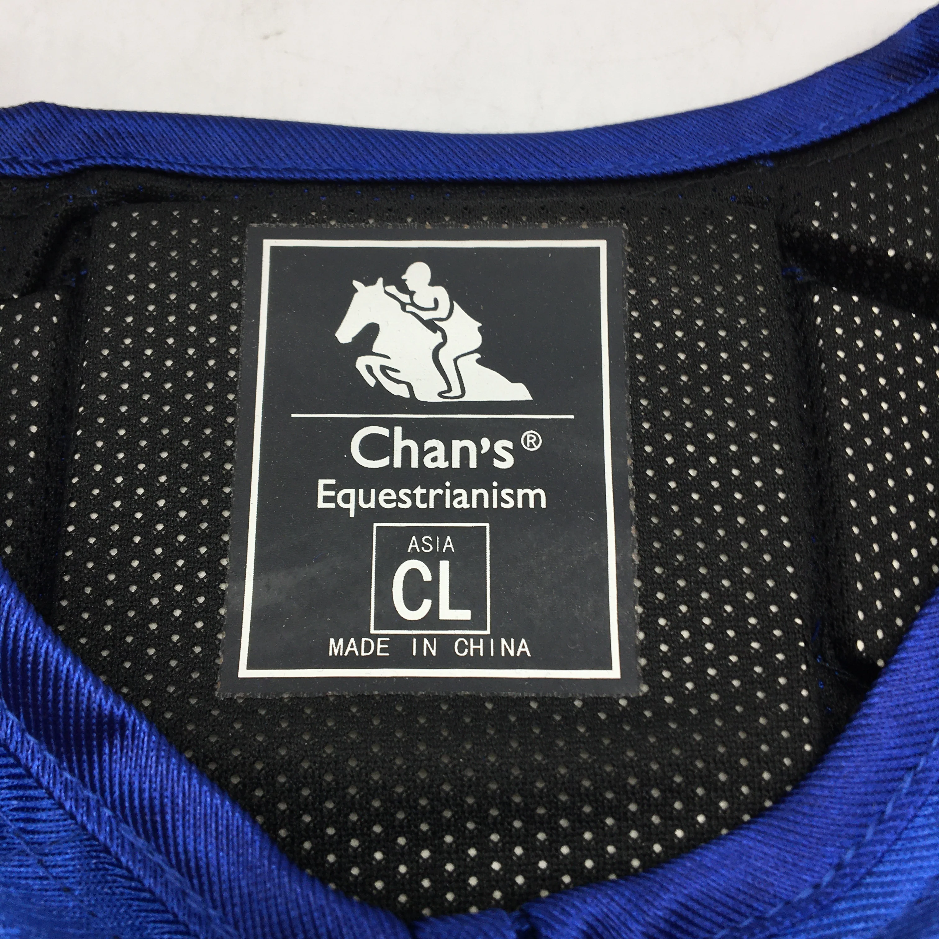 Chan's Equestrianism Blue Soft Padded Horse Riding Saftey Vest Childs Large NEW - Image 4