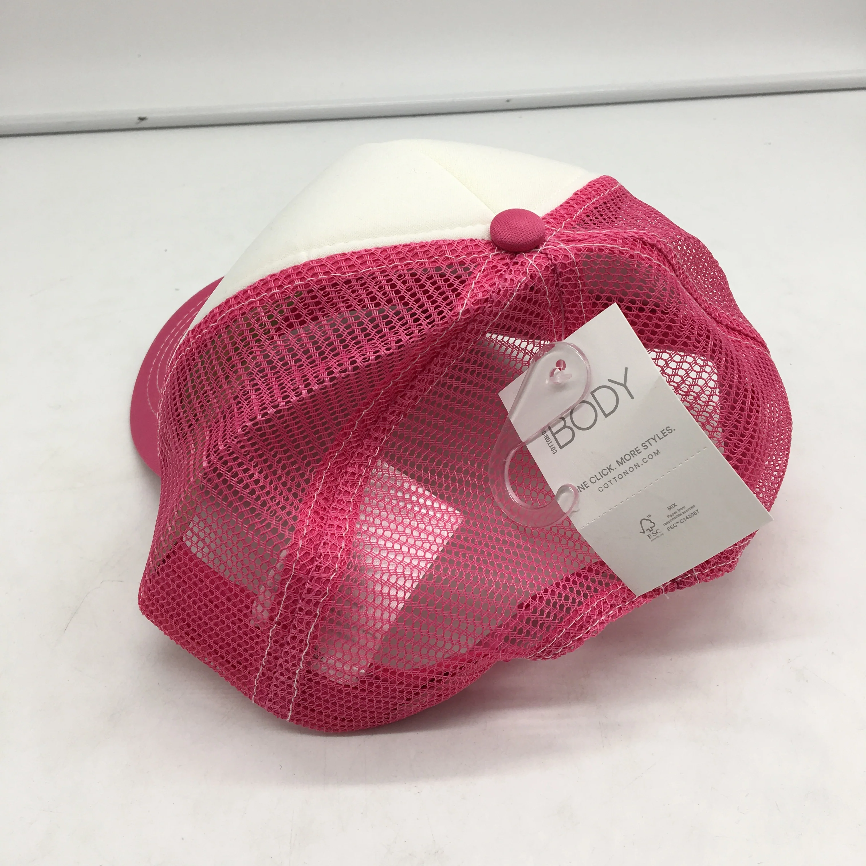 Cotton On Body 'Lets Hear It For Love' Pink Torquay Trucker Cap OSFM NEW - Image 3