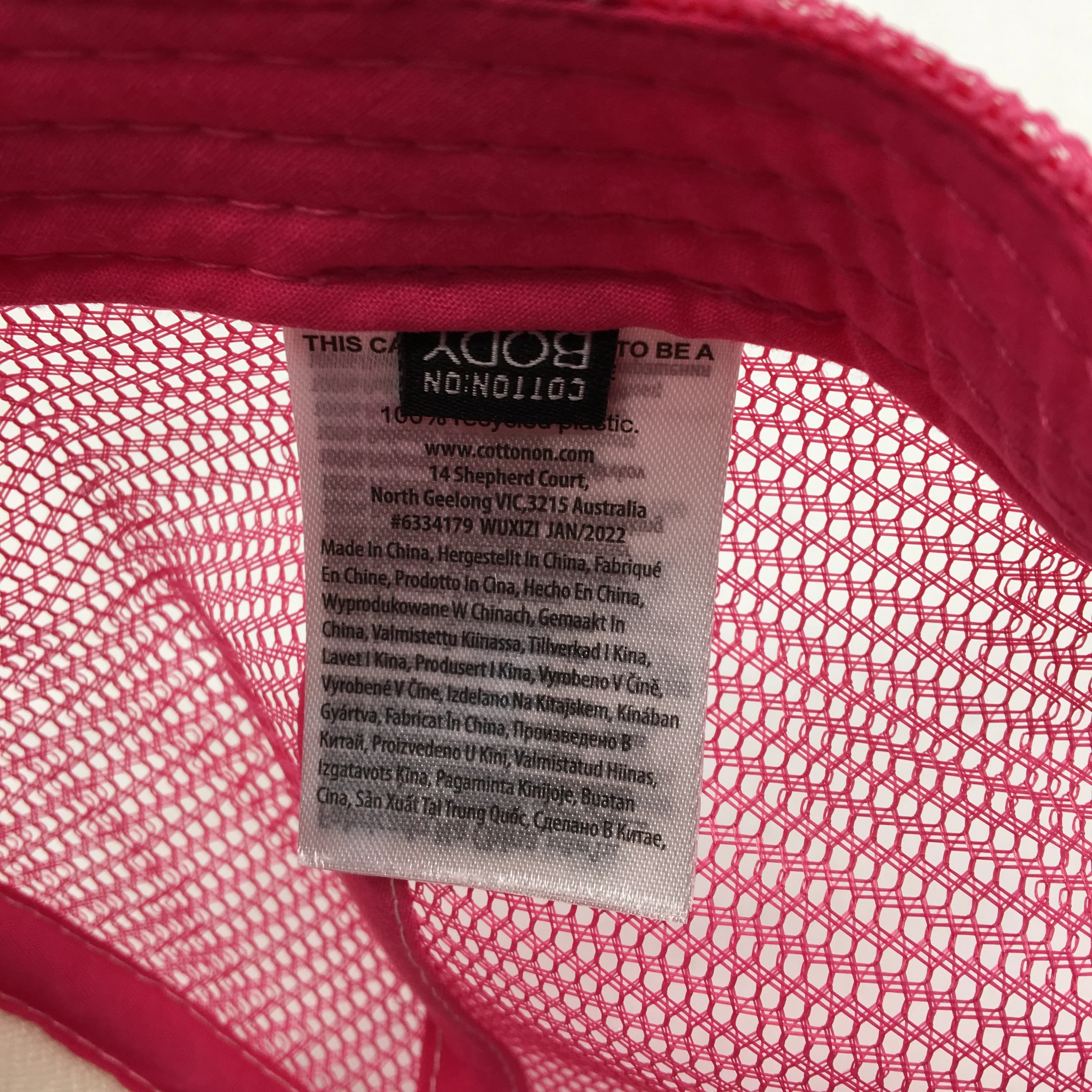 Cotton On Body 'Lets Hear It For Love' Pink Torquay Trucker Cap OSFM NEW - Image 8