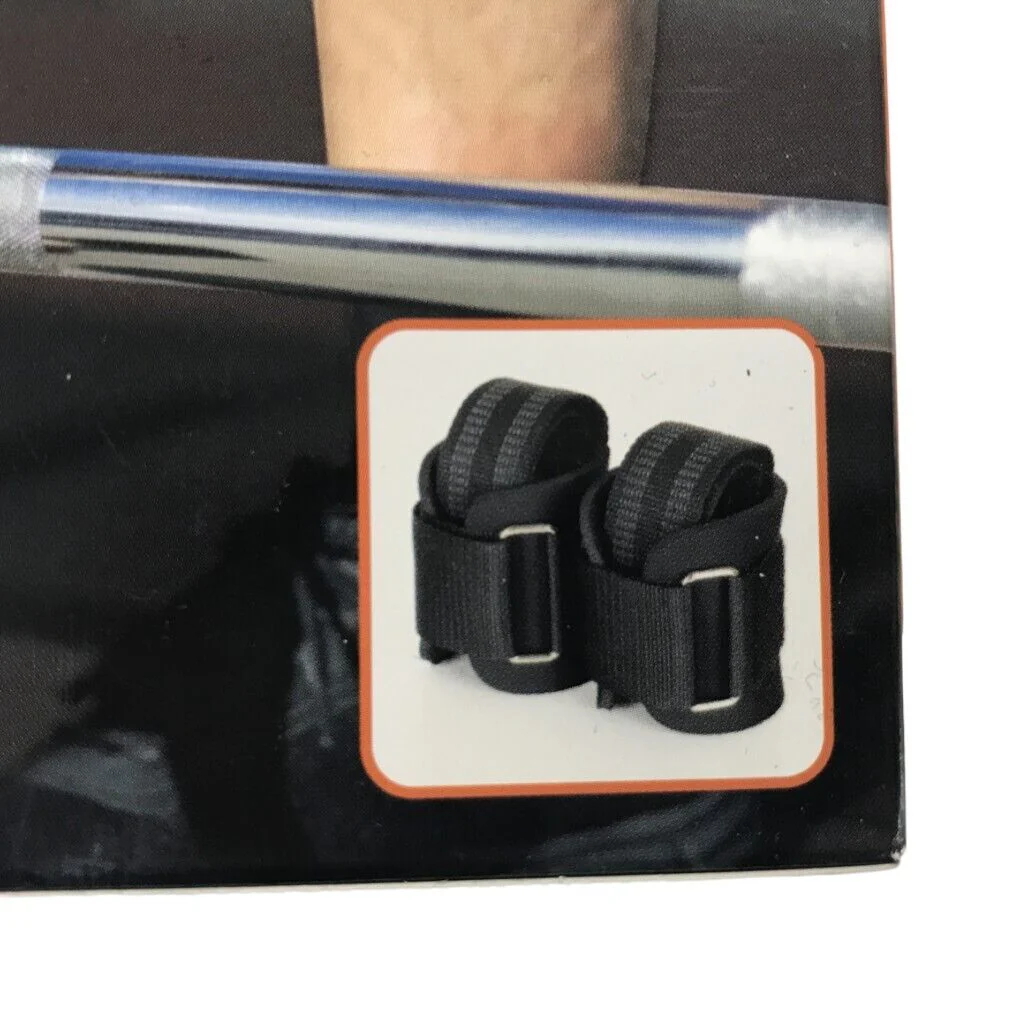 Crane Fitness Adjustable Pro Lifting Straps Weights Support Black OSFM NEW - Image 5
