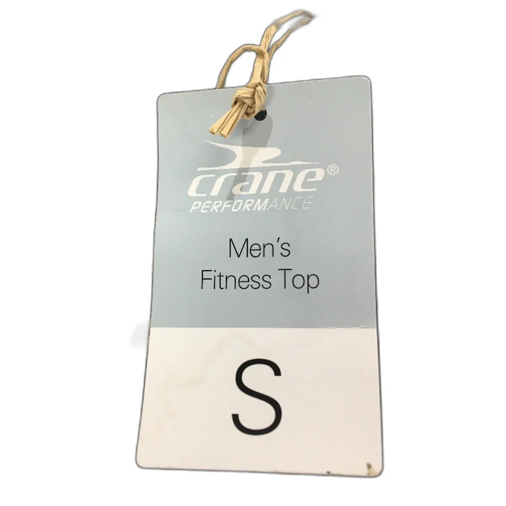 Crane Performance Grey Mens Fitness Zip Long Sleeve Top Size S NEW - Image 4