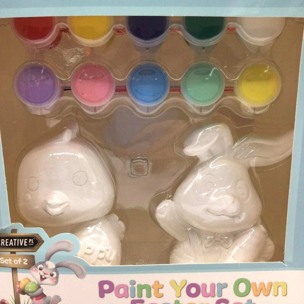 Creative PL Paint Your Own Easter Set Chick & Bunny Plaster Model 3+ Years NEW - Image 4