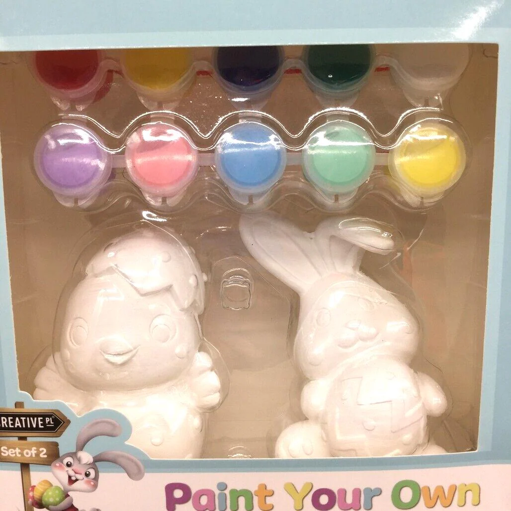 Creative PL Paint Your Own Easter Set Plaster Bunny & Chick 3+ Years NEW - Image 4
