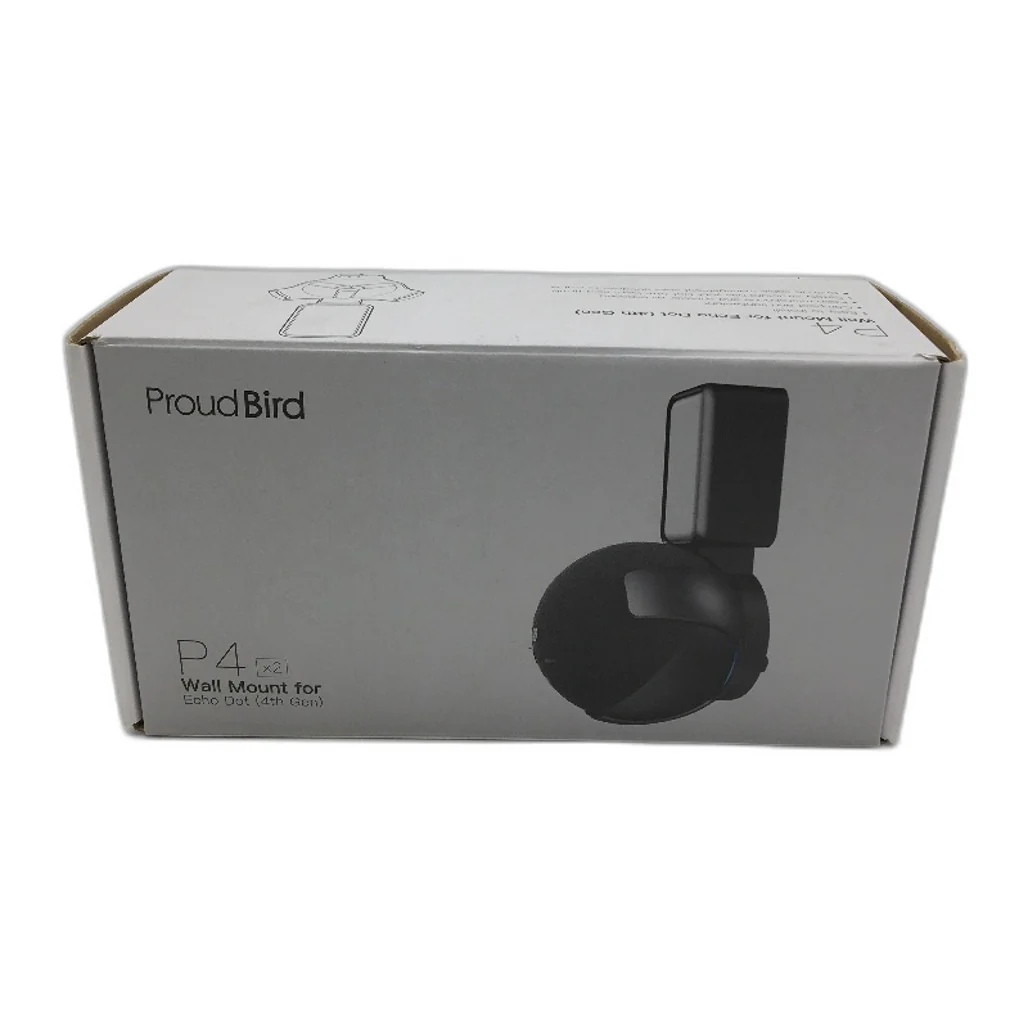 ProudBird 2 Piece P4 Adhesive Wall Mount for Echo Dot 4th Gen in Black NEW - Image 3
