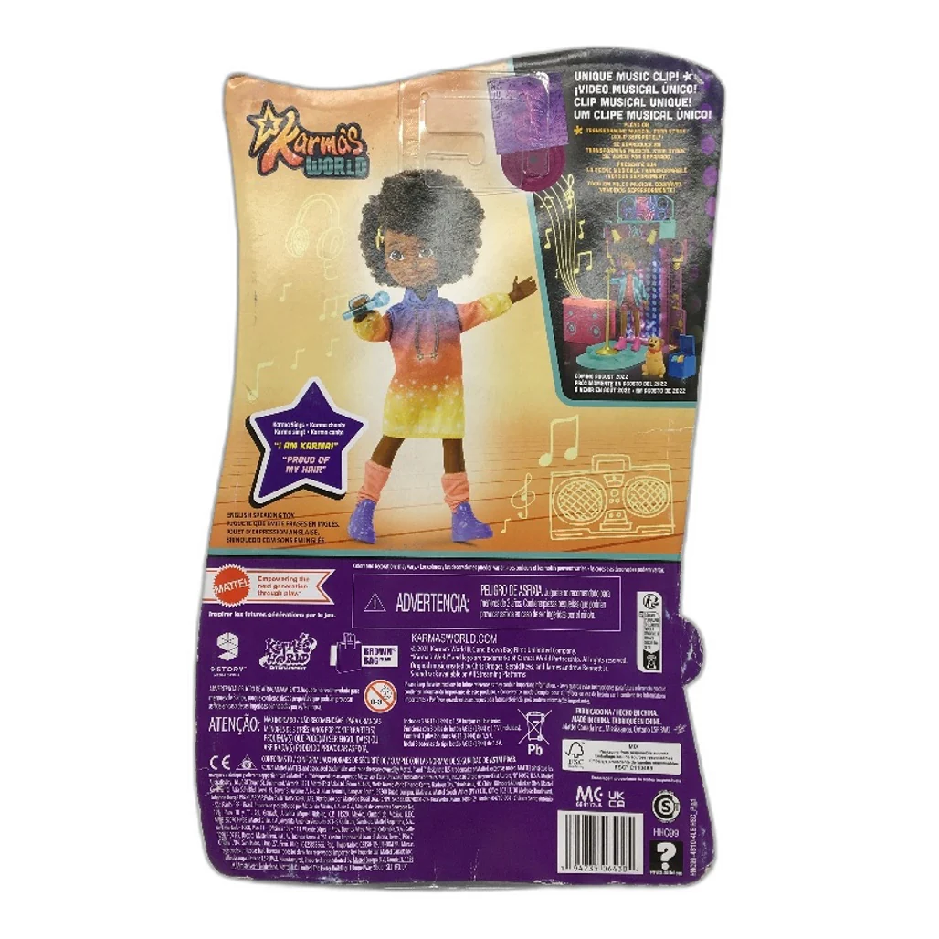 COLLECTABLE Mattel 2021 Karmas World Music Singing Doll NEW - Image 2