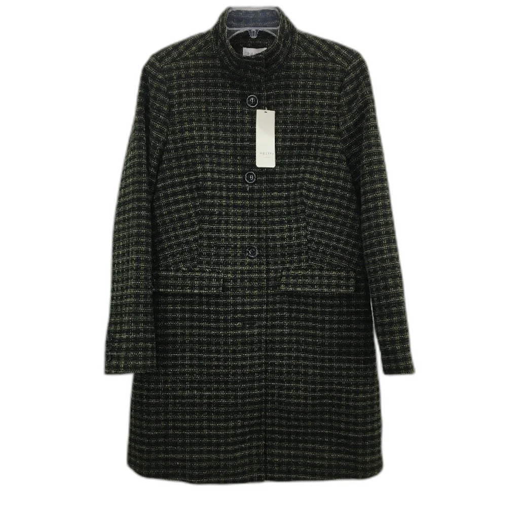 Regatta Black Green Tweed Knit Style Fully Lined Coat Ladies Size 10 NEW