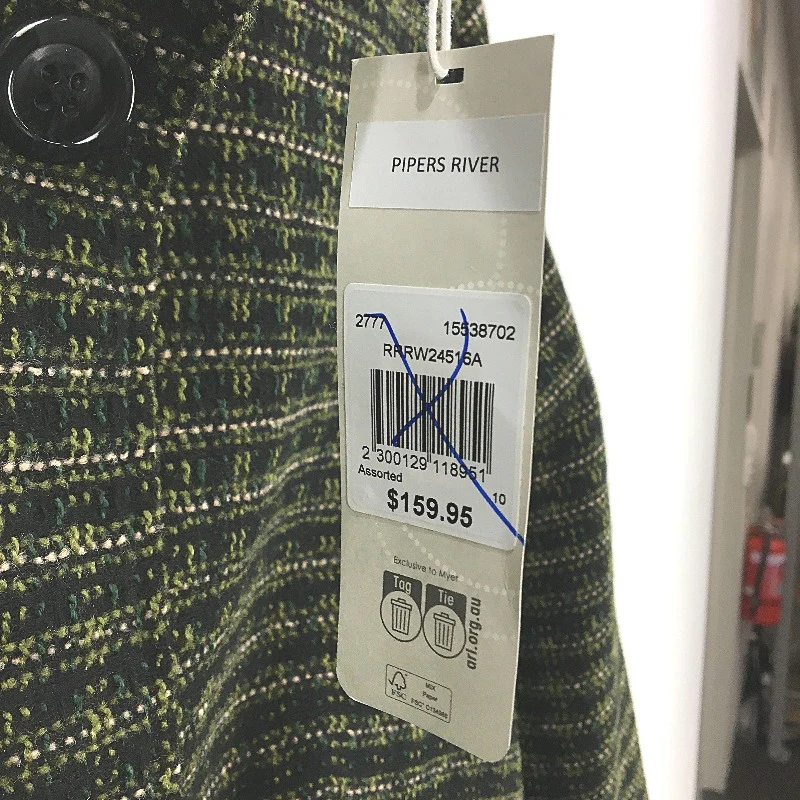 Regatta Black Green Tweed Knit Style Fully Lined Coat Ladies Size 10 NEW - Image 5