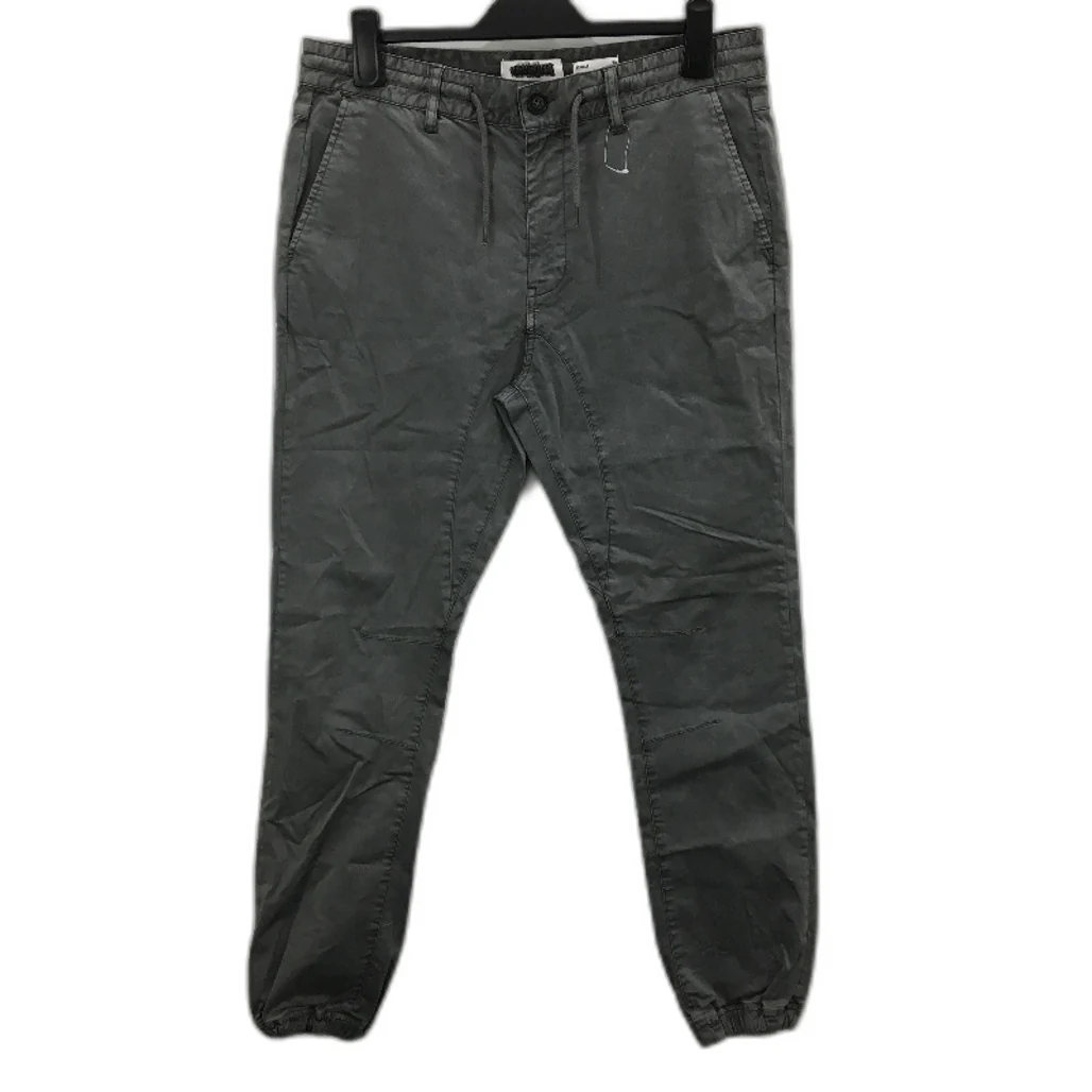 Jeanswest Grey Cotton Regular Drawstring Gathered Ankle Pants Mens Size 34 NEW