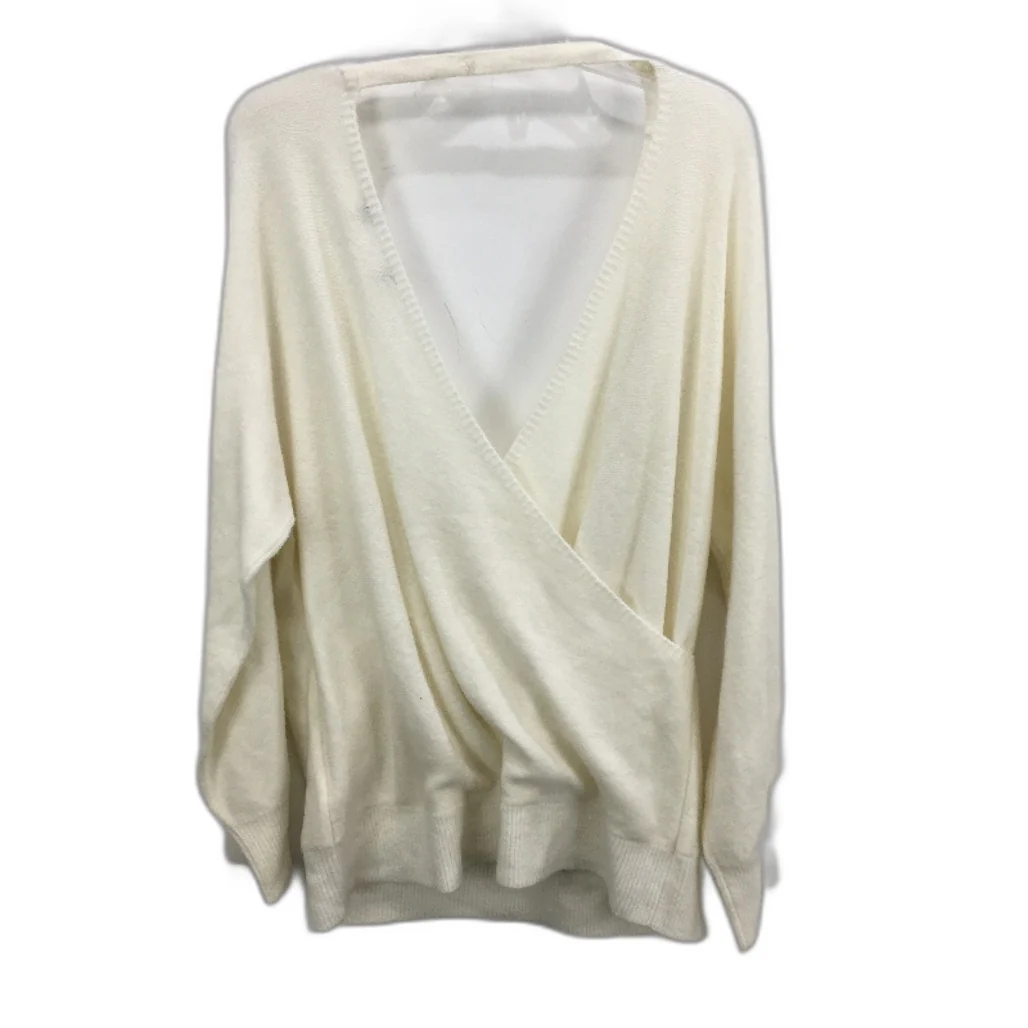 Forever New Soft Knit Long Sleeve V Neck Cream Sweater Ladies Size AU 12-14 NEW - Image 2