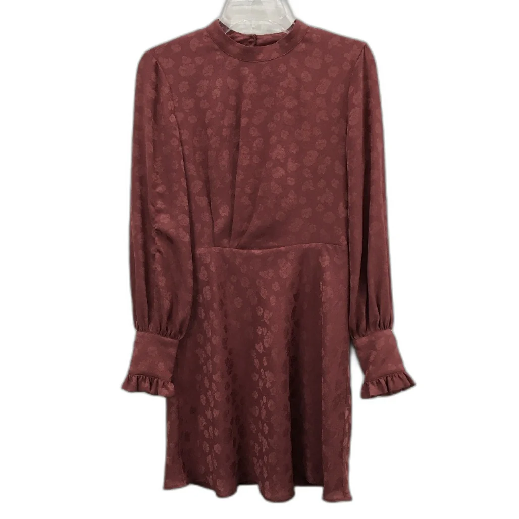 Ever New Allison High Neck Dusty Rose Jacquard Mini Dress Ladies Size AU 8 NEW