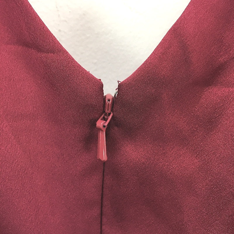 Ever New Alia Cut Out Satin Wrap Bodice Magenta Maxi Dress Ladies Size AU 6 NEW - Image 3