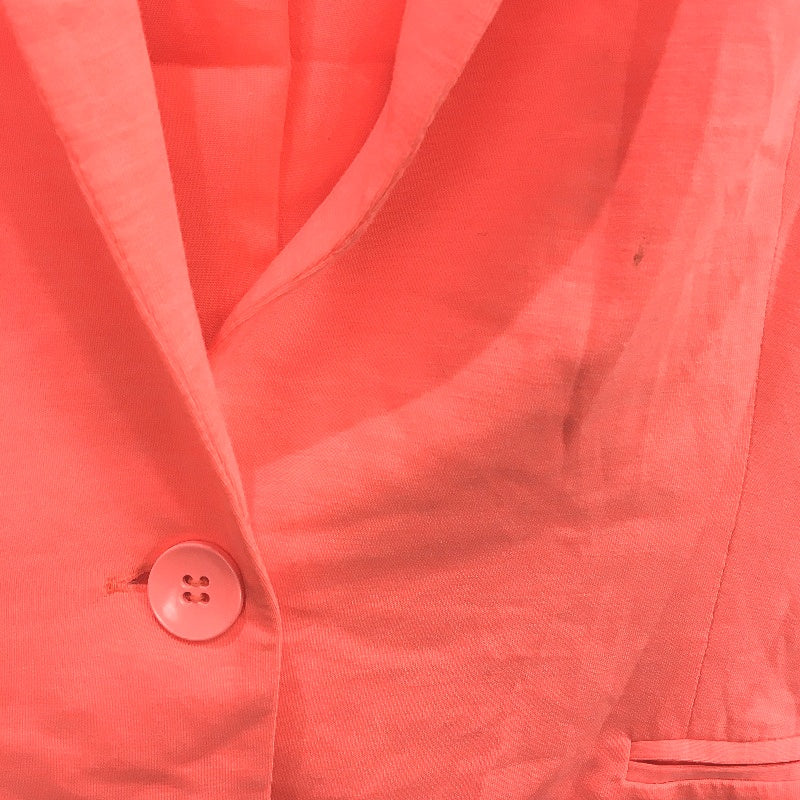 Seed Neon Orange Soft Jersey Blazer Style Fully Lined Jacket Ladies Size 10 - Image 5