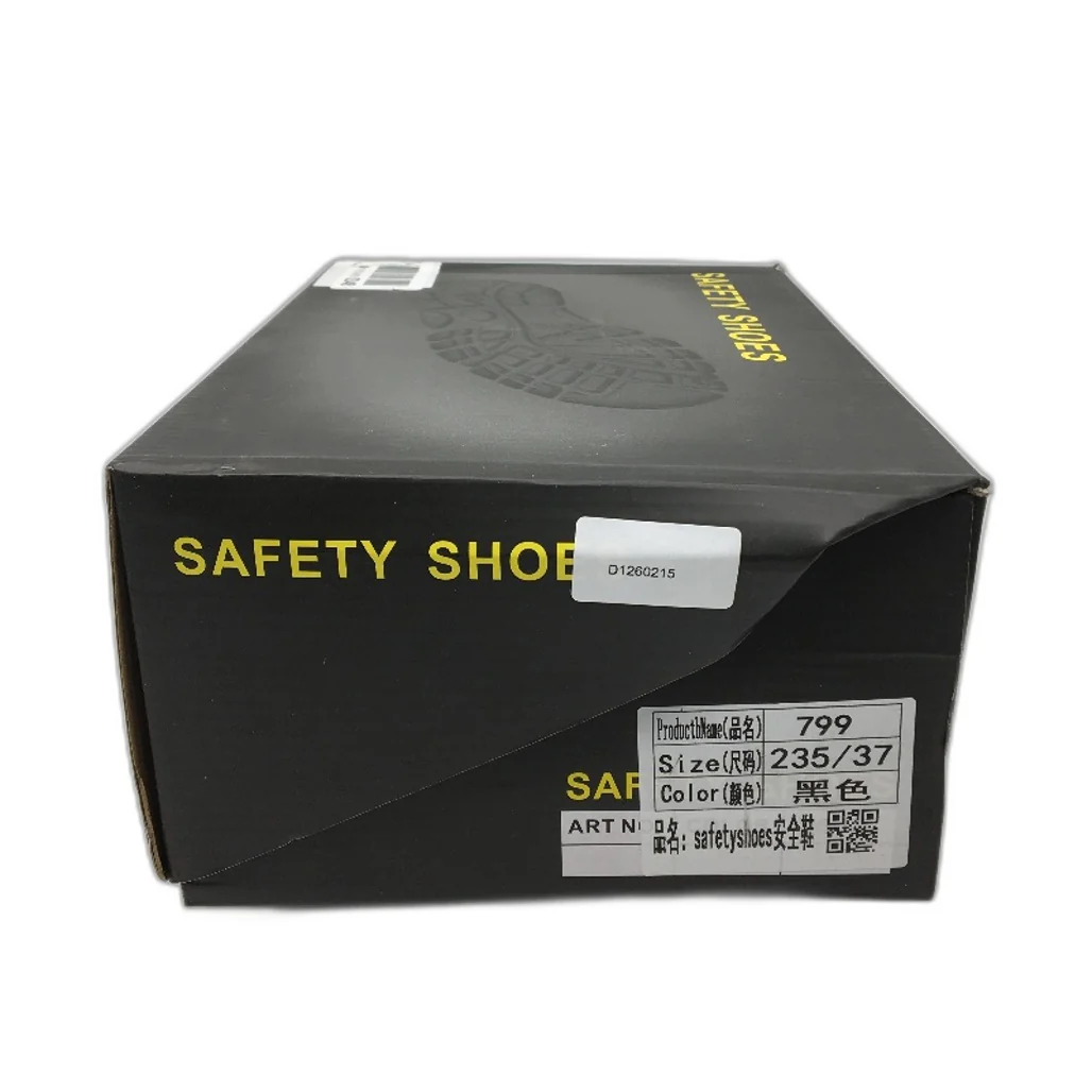 9KSAEFTYJB Safety Steel Toe Black Lace Up Work Sneaker Shoes Mens EU 37 DEMO - Image 6