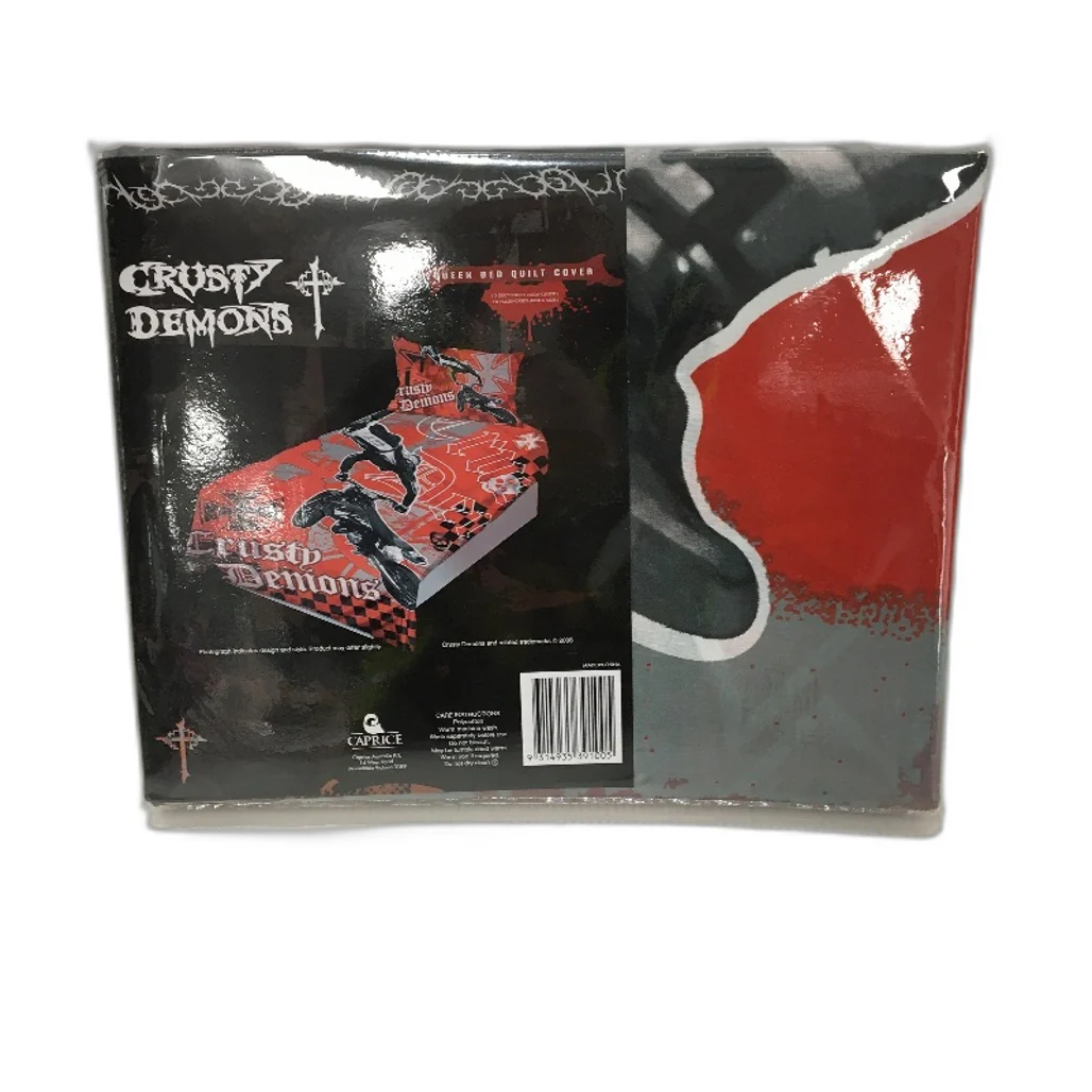 Caprice Crusty Demons Motorbike Quilt Cover Set with 2 Pillowcases QUEEN NEW - Image 2