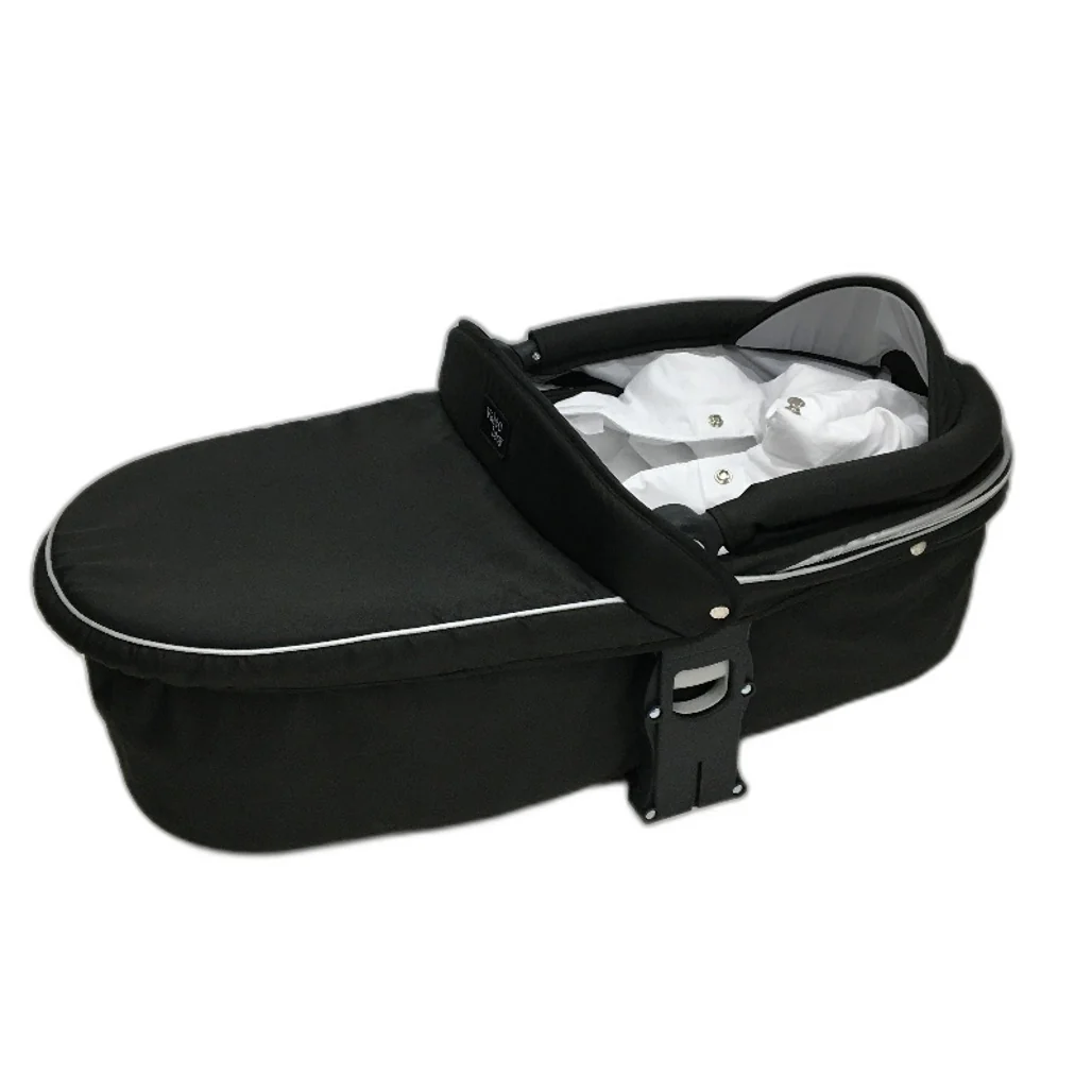 Valco Baby Q Bassinet for Rebel Q Series Pram in Midnight Black NEW - Image 2