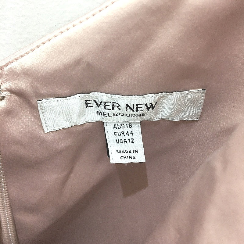 Ever New Hadley Waterfall Baby Pink Satin Midi Dress Ladies Size AU 16 NEW - Image 5