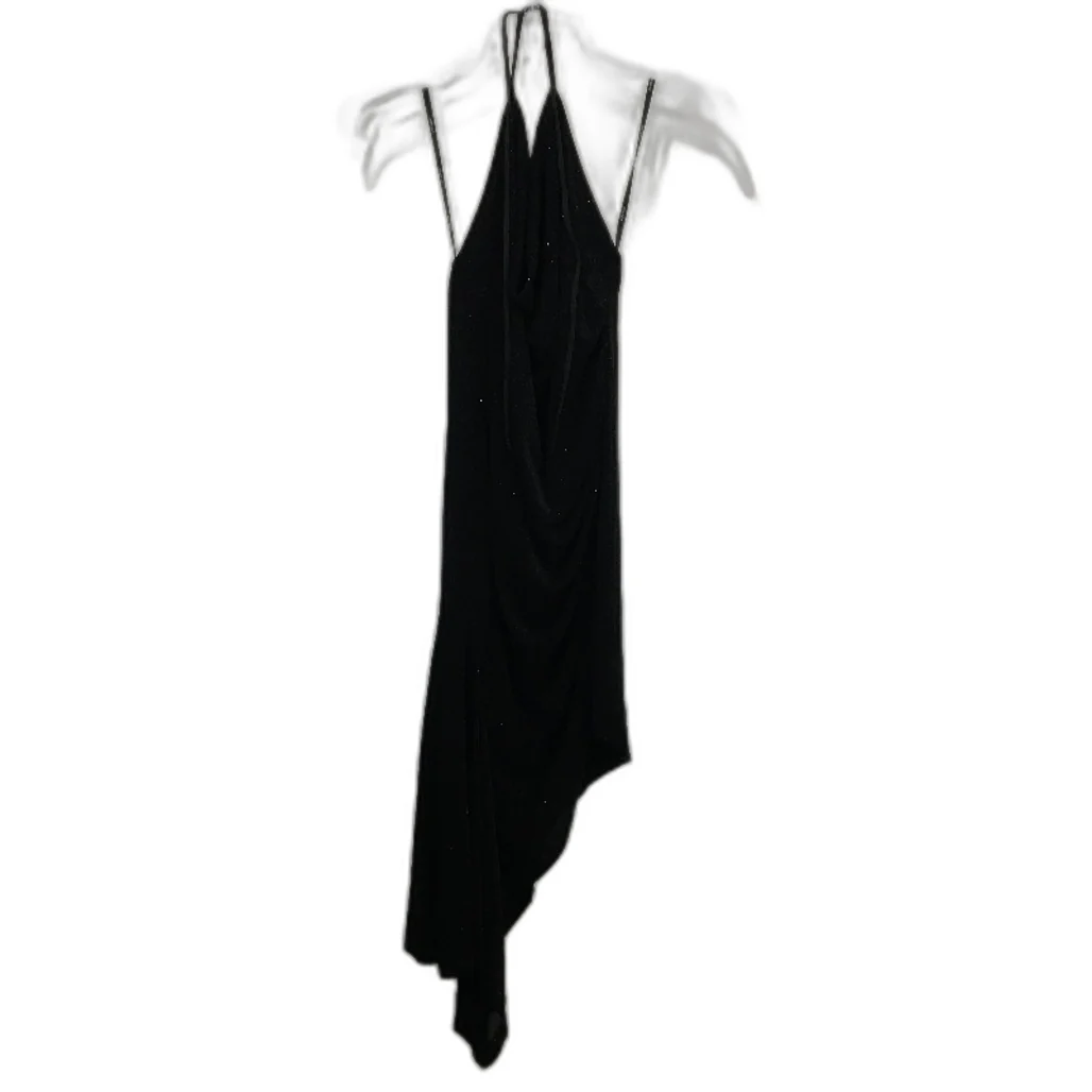 Ever New Lainie Fitted Ruched Black Metallic Dress Ladies Size AU 10 NEW