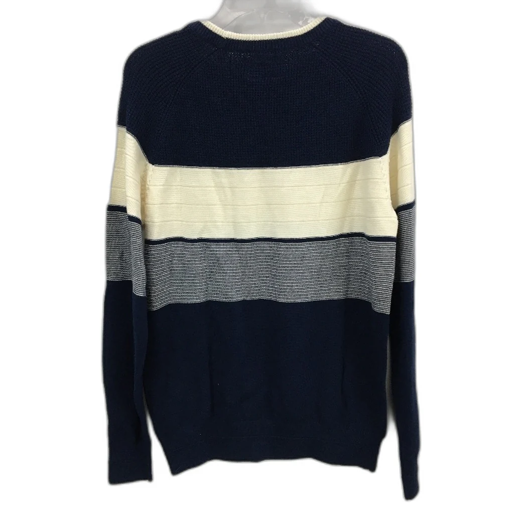 Jeanswest 2 Pack Blue Stripe & Navy Cotton Knit Style Sweaters Mens Size M NEW - Image 6