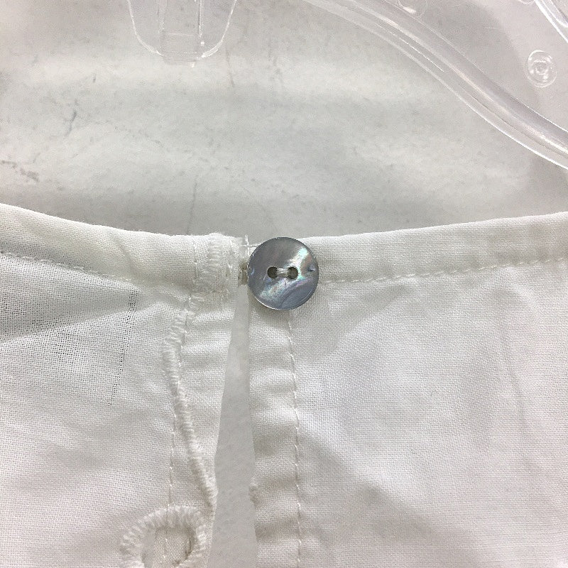 Jeanswest White 100% Cotton Short Sleeve Eyelet Embroidery Top Ladies Sz 10 NEW - Image 3