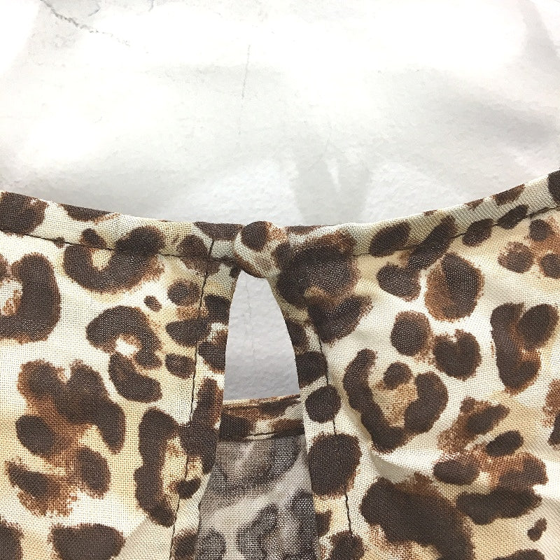 Jeanswest Viscose Leopard Print 3/4 Sleeve Blouse Top Ladies Size 10 NEW - Image 3