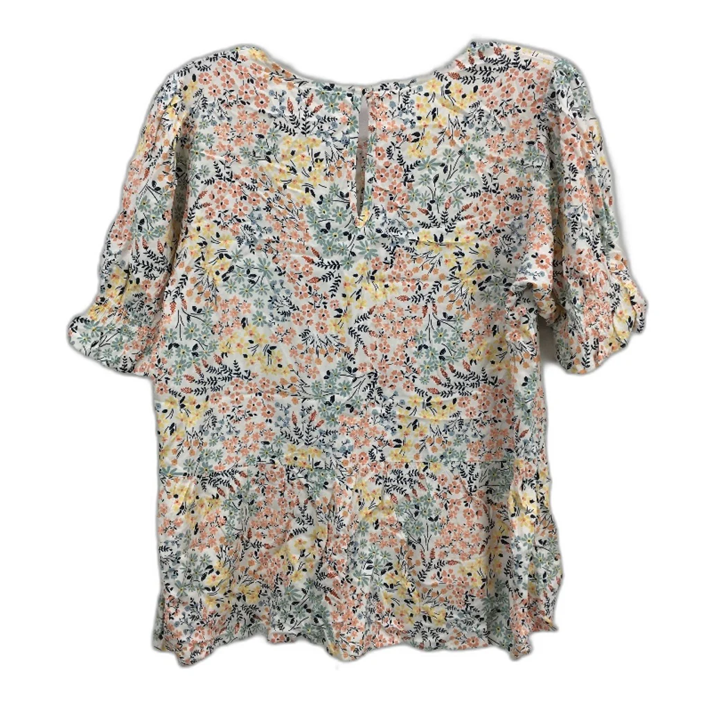 Jeanswest Multicoloured Printed Floral Short Sleeve Blouse Top Ladies Sze 10 NEW - Image 2