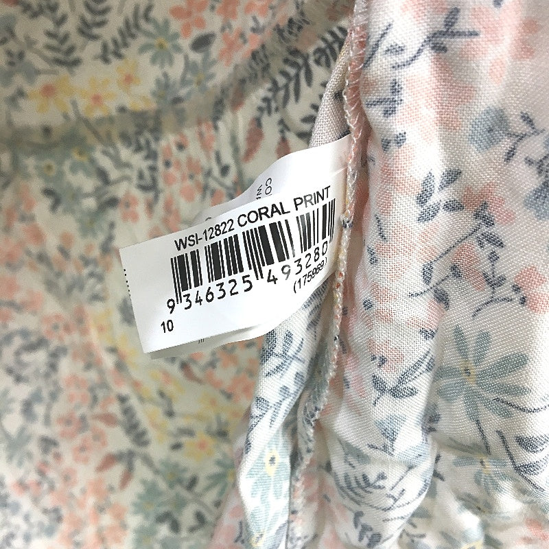 Jeanswest Multicoloured Printed Floral Short Sleeve Blouse Top Ladies Sze 10 NEW - Image 5