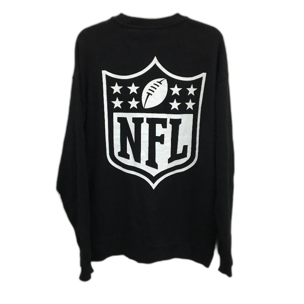 ASOS NFL Supporter Black With White Logo Team Apparel Jumper Mens Size S - Image 2