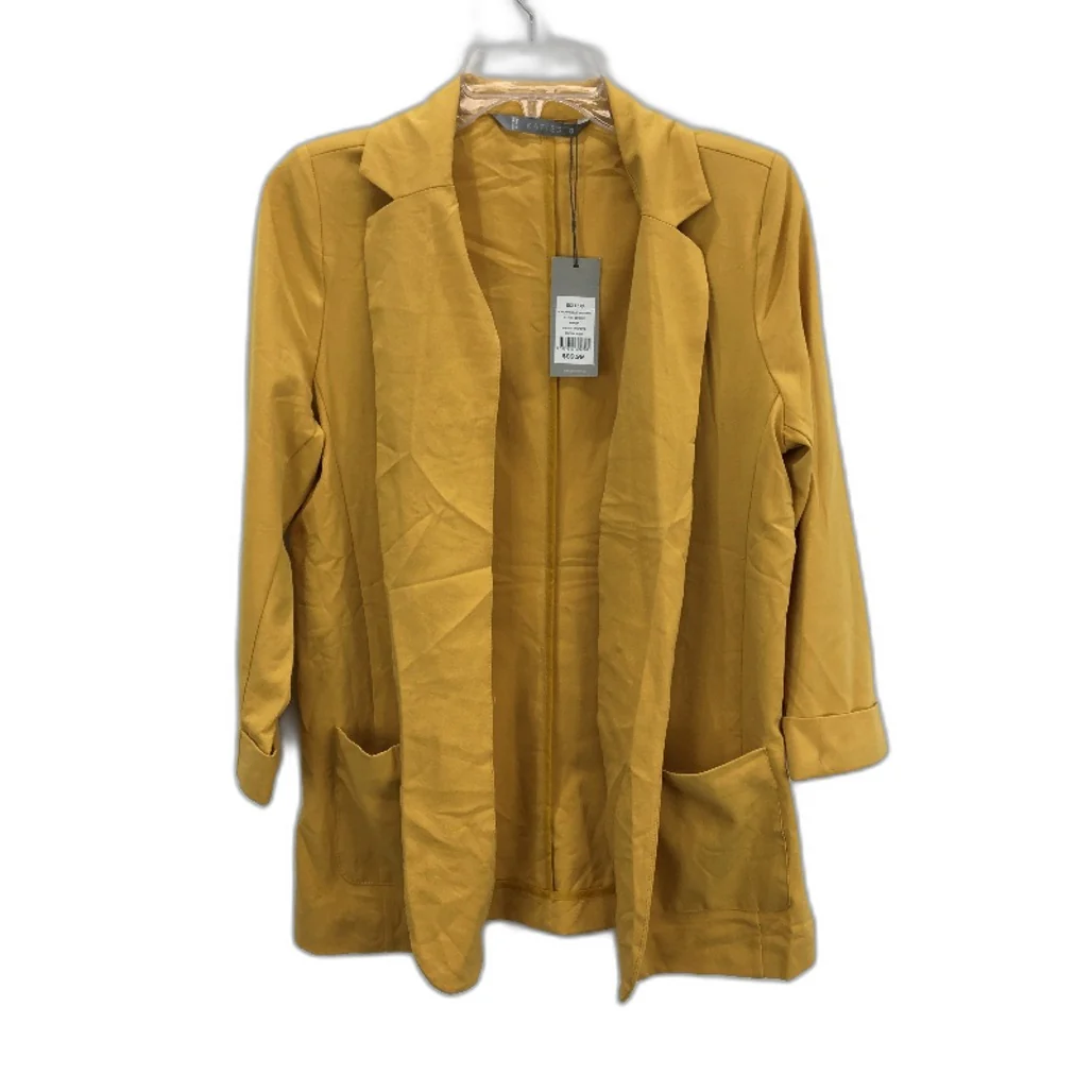 Katies K Workwear Mustard Mimosa Soft Blazer Jacket Ladies Size 8 NEW