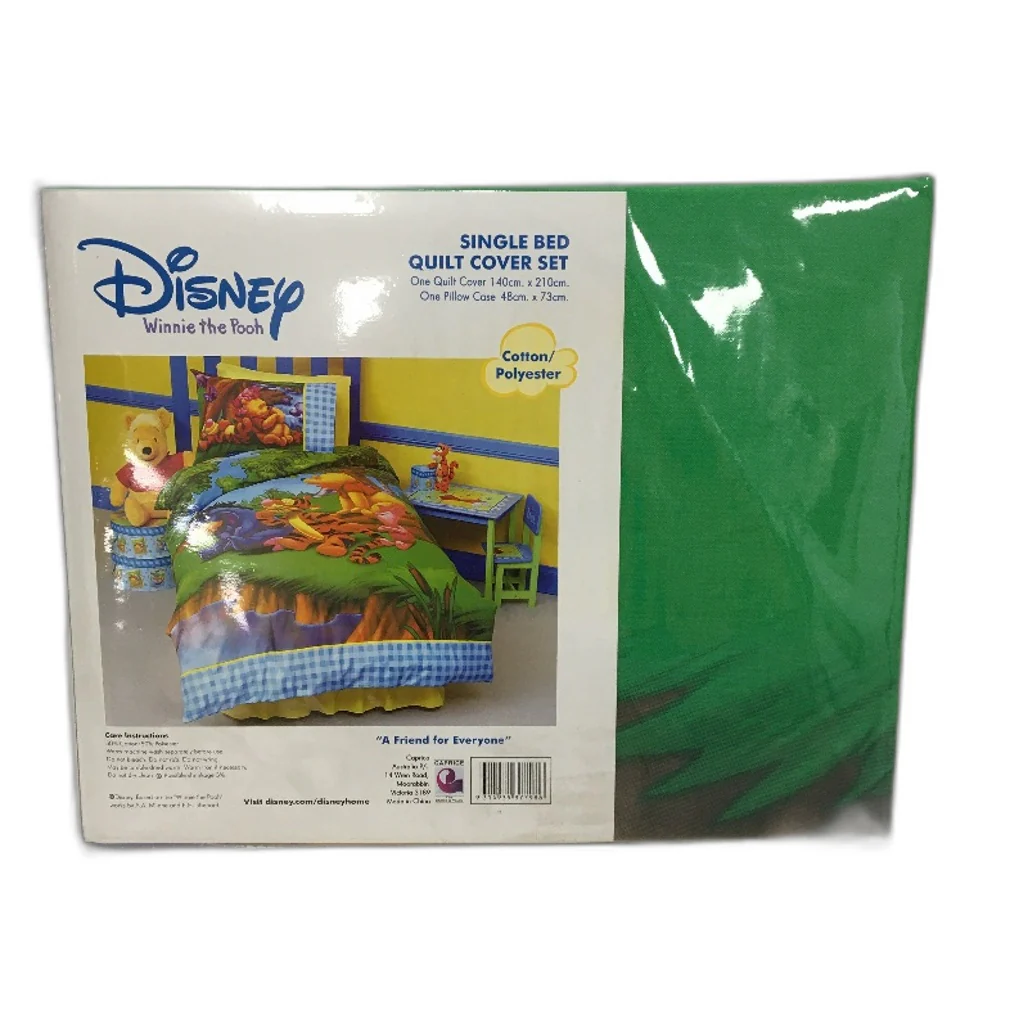 Disney Winnie The Pooh Cotton Blend Quilt Cover Set SINGLE Bed NEW - Image 2