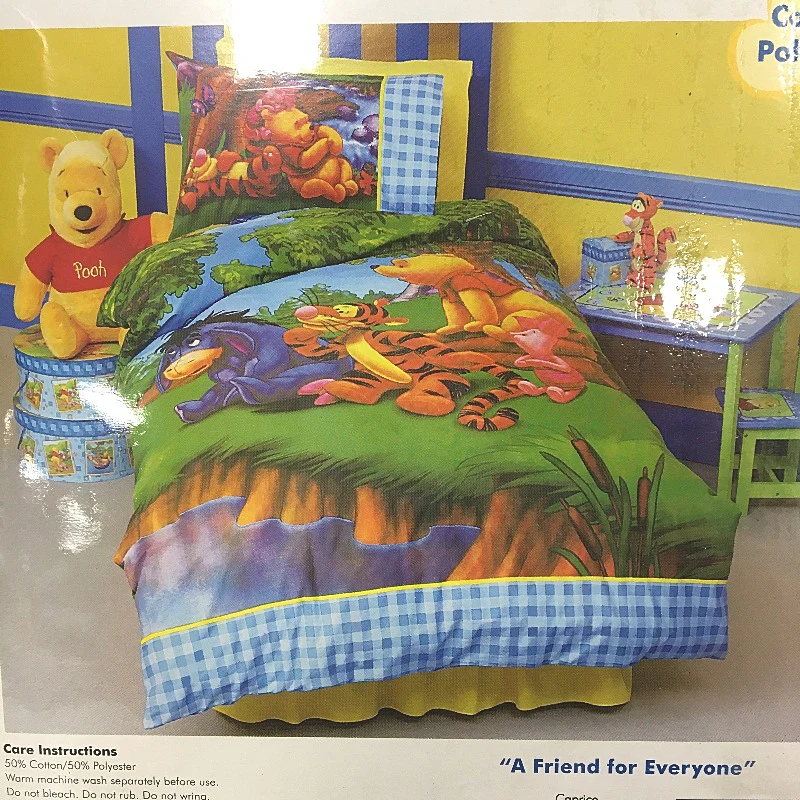 Disney Winnie The Pooh Cotton Blend Quilt Cover Set SINGLE Bed NEW - Image 3