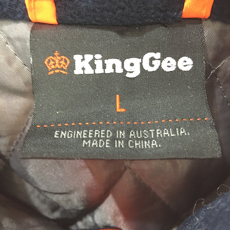 KingGee Reflective Insulated HiVis Orange Workwear Jacket Mens Size L NEW - Image 4